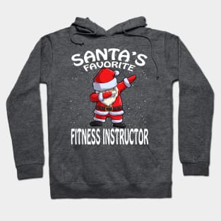 Santas Favorite Fitness Instructor Christmas Hoodie